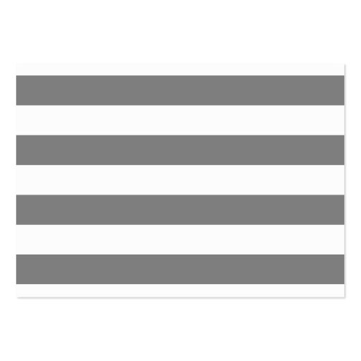 Gray and White Stripes Business Cards (front side)