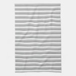 Gray and white stripes. Pattern. Hand Towels
