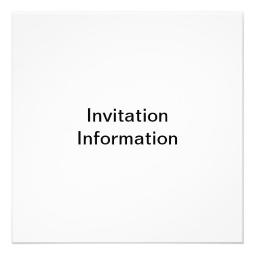 Gray and White Stripes Personalized Invite