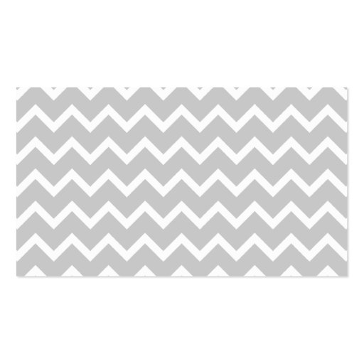 Gray and White Zigzag Stripes. Business Card Templates (back side)