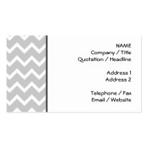 Gray and White Zigzag Stripes. Business Card Templates