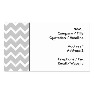 Gray and White Zigzag Stripes. Business Card Templates