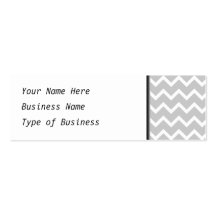 Gray and White Zigzag Stripes. Business Card