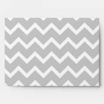 Gray and White Zigzag Stripes. Envelope