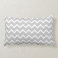 Gray and White Zigzag Stripes. Pillows