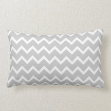 Gray and White Zigzag Stripes. Pillows