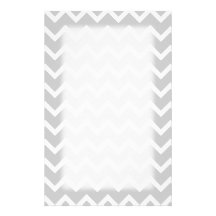 Gray and White Zigzag Stripes. Stationery Design