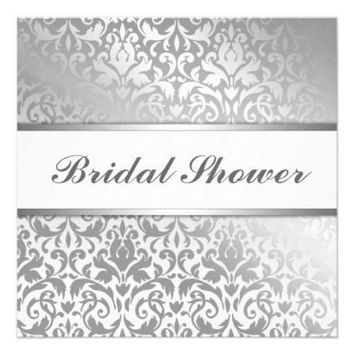 gray and Yellow Bridal Shower Invitation