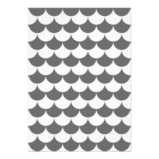 Gray and Yellow Pattern Baby Shower Invitation
