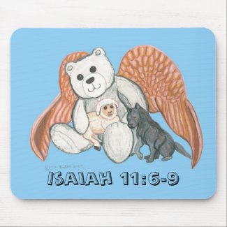 Angel Bear Isaiah mousepad