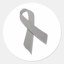 gray awareness ribbon sticker