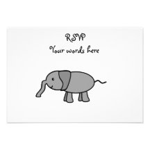 Gray baby elephant announcements