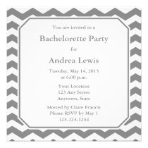 Gray Bachelorette Party Invite / Announcement