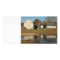 Gray Barn - Reflections of Serenity Customized Photo Card