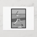 Gray Baseball Batter Logo