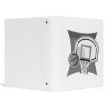 Gray Basketball Vinyl Binders
