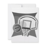 Gray Basketball Custom Invitations