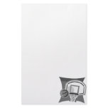 Gray Basketball Customized Stationery