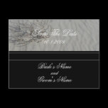 Gray Beach Save The Date postcard.