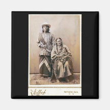Gray Bear's Wife and Papoose 1880 Magnet
