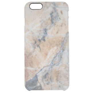 Gray & Beige Marble Texture Uncommon Clearly™ Deflector iPhone 6 Plus Case