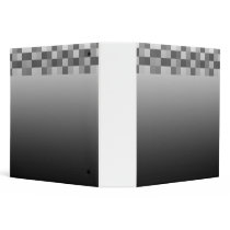 Gray, Black and White Squares Pattern. Binders