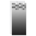 Gray, Black and White Squares Pattern. Custom Rack Cards