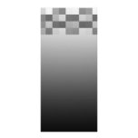 Gray, Black and White Squares Pattern. Custom Rack Card