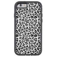 Gray Black Leopard Animal Print Pattern Tough Xtreme iPhone 6 Case