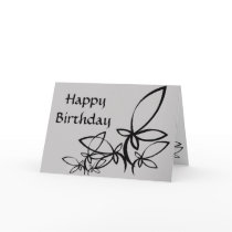 Gray & black Vectors, Happy Birthday - Customized cards by myhome71 Gray & black Vectors, Happy Birthday - Customized cards