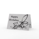 Gray & black Vectors, Happy Birthday - Customized cards