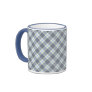 Gray Blue Diagonal Mug