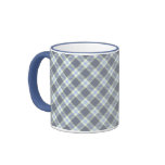 Gray Blue Diagonal Mug