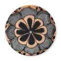Gray Blue Flower Mexican Tile magnets by JuJuGarden Gray Blue Flower Mexican Tile magnets