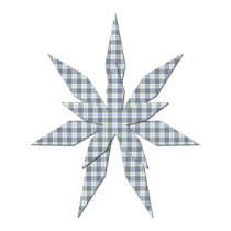 Gray Blue Stripe Star Women's Shirt