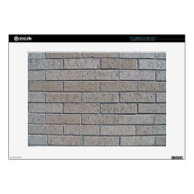 Gray Brick Wall Seamless Pattern Skins For Laptops