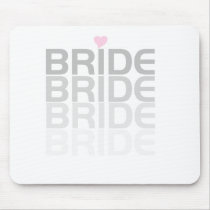 Gray Bride Fade mousepads