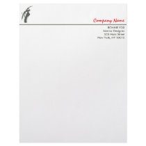 GRAY BRUSHSTROKE LETTERHEAD