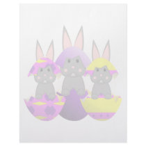 Gray Bunny Easter Eggs letterhead