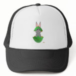 Gray Bunny Green Christmas Ornament Merry Christma