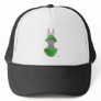 Gray Bunny Green Christma...