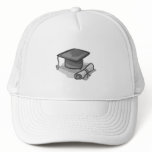 Gray cap &amp; Diploma Mesh Hat