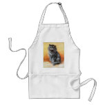 Gray Cat aprons