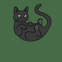 Gray Cat, White Eyes. t-shirts