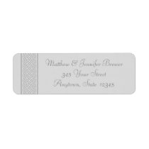 Gray Celtic Knot Thin Envelope Address Labels