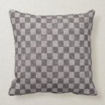 Gray Checker Pattern pillows
