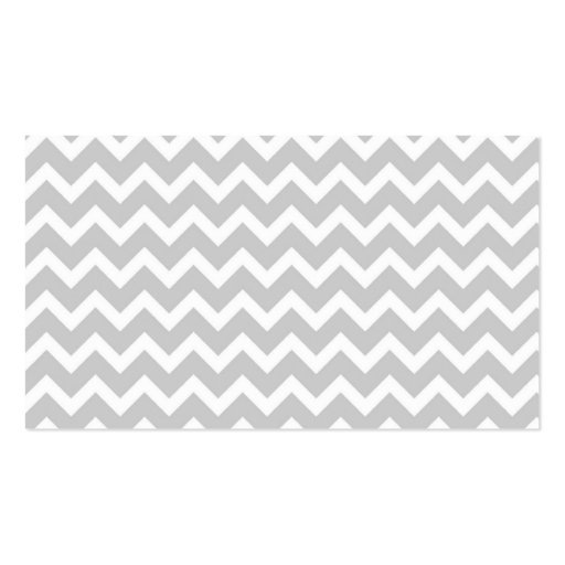 Gray Chevron Business Card Templates (back side)