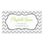 Gray Chevron Business Card Templates