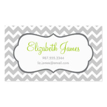 Gray Chevron Business Card Templates