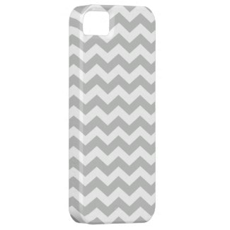 Gray Chevron Stripes Pattern iPhone 5 Case